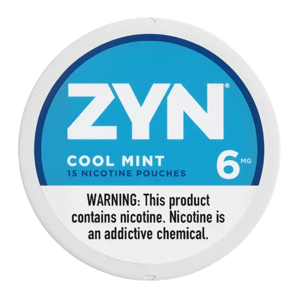 Cool Mint ZYN Nicotine Pouches 15ct, discreet nicotine pouch with refreshing mint flavor, designed for easy use.