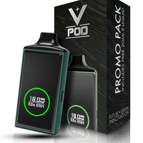 CraftBox V-Pod Pod System hardware with sleek design and compact size, featuring the CraftBox brand logo on the device.