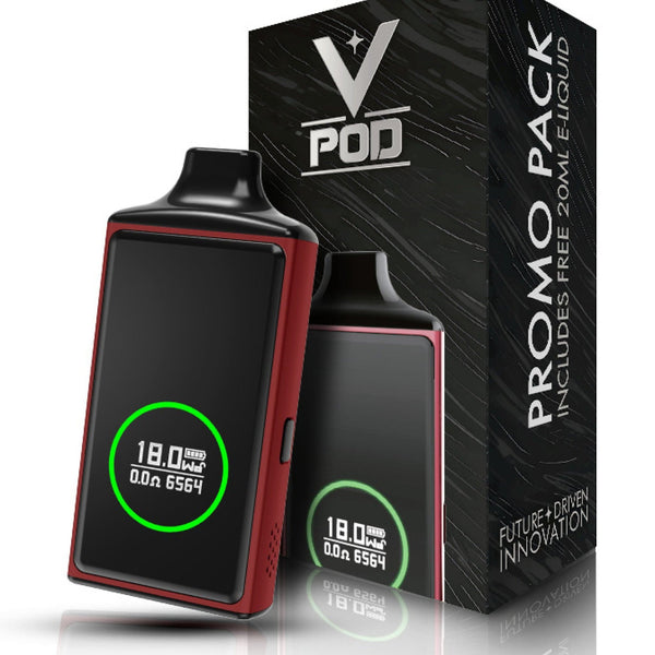 CraftBox V-Pod Pod System hardware with sleek design and user-friendly features for vaping.