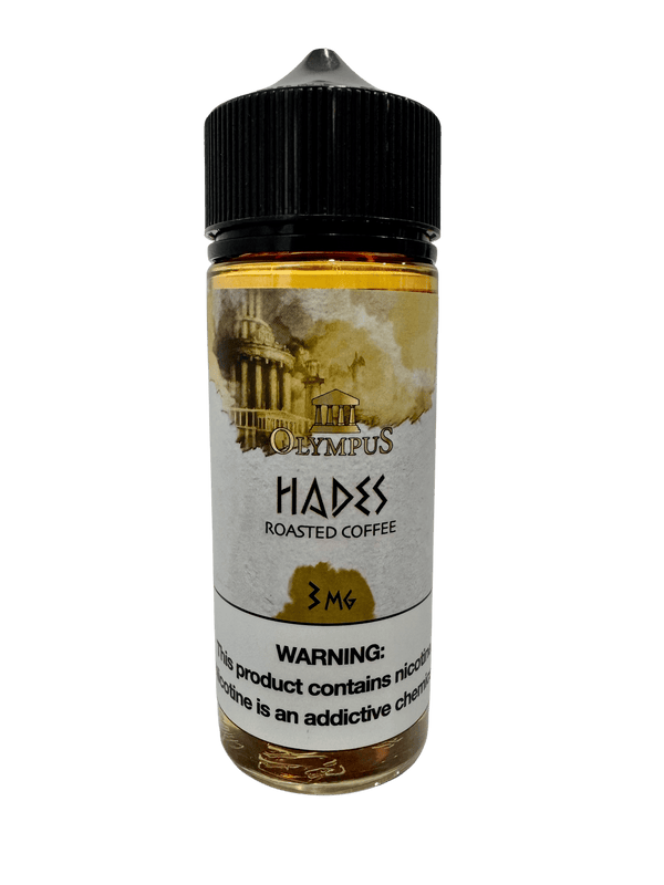 Hades Cyclops Vapor vape juice in 120mL bottle, featuring a bold flavor blend with vibrant packaging and branding.