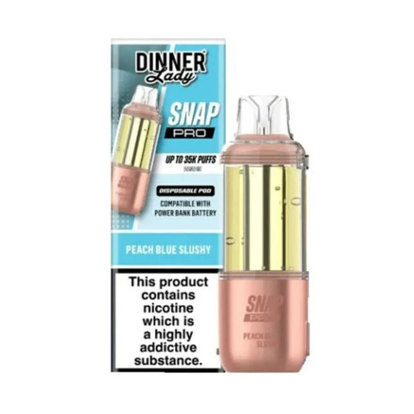 Dinner Lady Snap Pro 35K disposable vape pods with sleek design and colorful packaging, ideal for quick, convenient vaping.