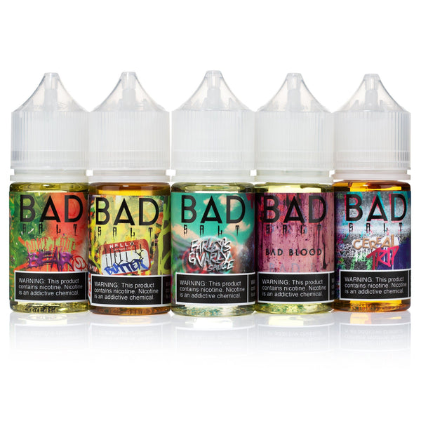Don't Care Bear SALT e-liquid by Bad Drip Labs, 30mL bottle, featuring colorful bear-themed packaging for vape enthusiasts.