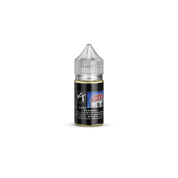 Drop Tarts SALT vape e-liquid by Vape The Nostalgia in a 30mL bottle, featuring colorful Drop Tarts candy design and label.