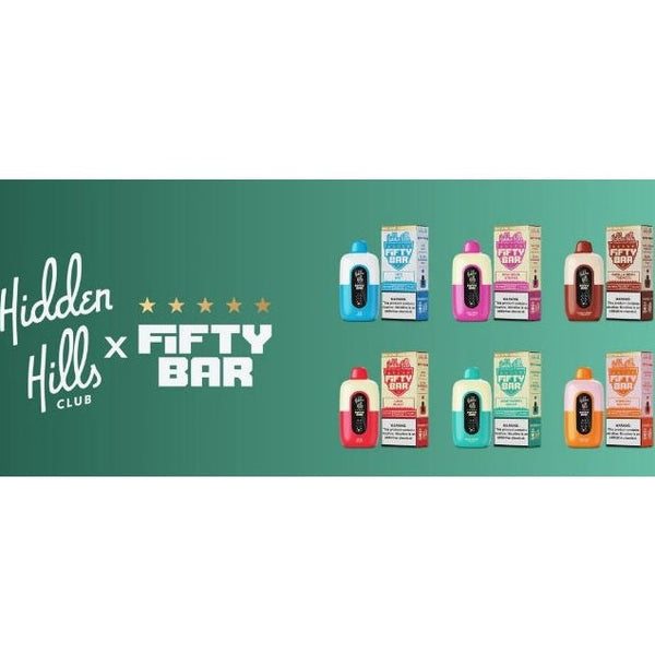 Fifty Bar X Hidden Hills 20,000 PUFF USA MADE VAPE