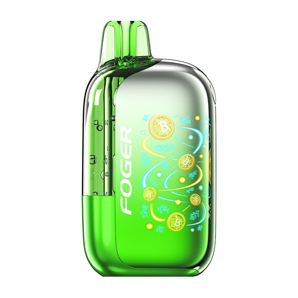 Foger Bit 35K disposable vape device with sleek design and mouthpiece, showcasing its compact size and branding.
