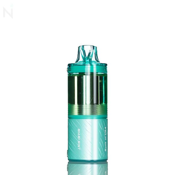 Fogest XP 40K disposable vape device with sleek design and mouthpiece, featuring branding and colorful accents.