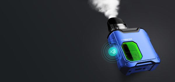 FreeMax Galex Nano Pod System hardware with sleek compact design and replaceable pod, in black color.