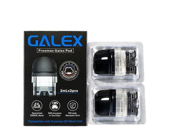 FreeMax Galex replacement vape pods displayed, designed for easy refilling and compatible with FreeMax Galex device.