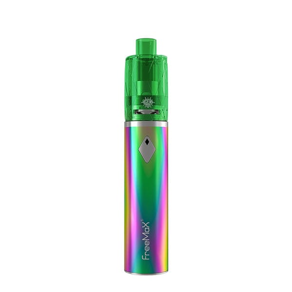 FreeMax GEMM 80W Starter Kit hardware with sleek mod and matching tank, featuring adjustable airflow and compact design.