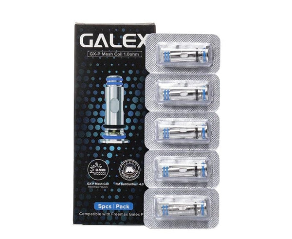 FreeMax GX/GX-P replacement vape coils shown in their packaging, designed for use with FreeMax vape devices.