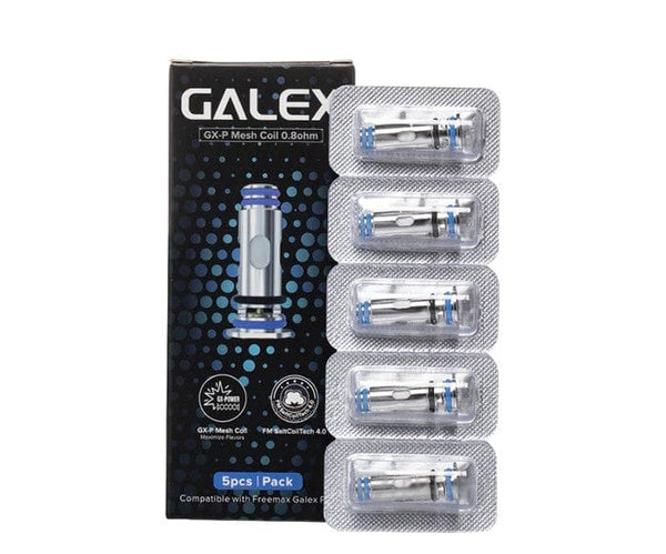 FreeMax GX/GX-P replacement vape coils shown in a clear image, designed for use with FreeMax vape devices.