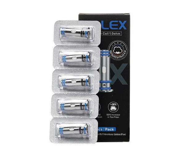 FreeMax GX/GX-P replacement vape coils shown in packaging, compatible with FreeMax vape devices for optimal flavor and vapor production.