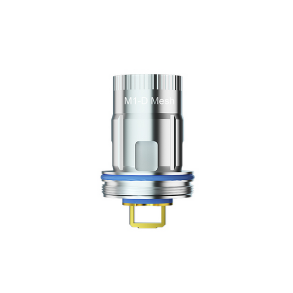 Close-up of FreeMax M1-D Mesh replacement coils for vape devices, showcasing the mesh design and coil structure.