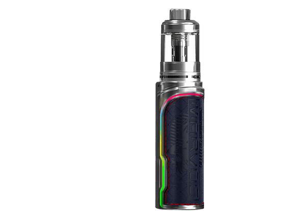 FreeMax Marvos X 100W Starter Kit hardware with sleek black design and compact size, featuring vape device and accessories.