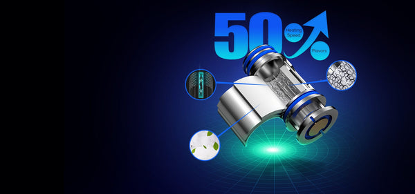 FreeMax Marvos X 100W Starter Kit hardware with sleek design and adjustable wattage display screen.