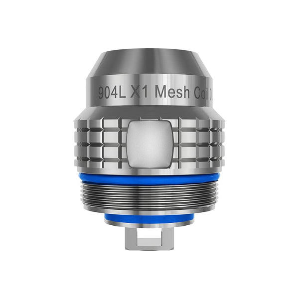FreeMax Maxluke 904L X replacement vape coils, cylindrical metal coils for vaping devices, shown in a close-up image.