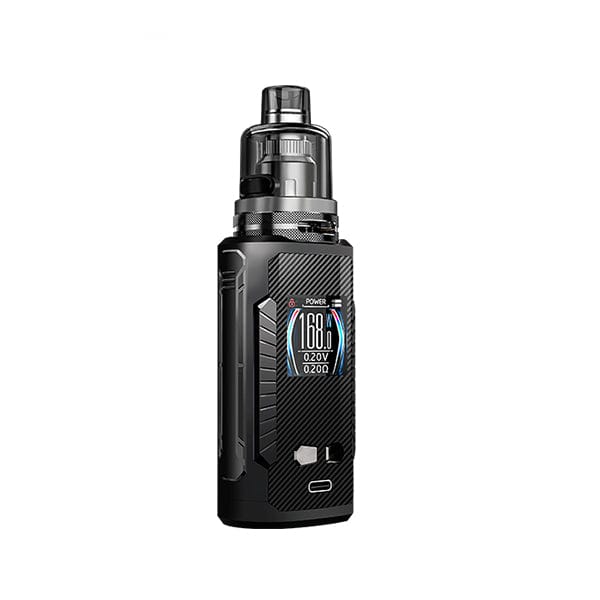 FreeMax Maxus Max 168W Starter Kit with sleek hardware, featuring a compact design and display screen, ideal for vaping enthusiasts.