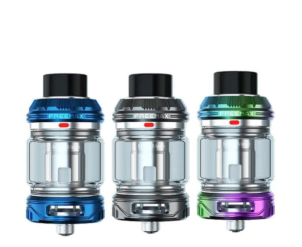 FreeMax Maxus Pro 3 vape tank with glass chamber and metal accents, designed for high-performance vaping.