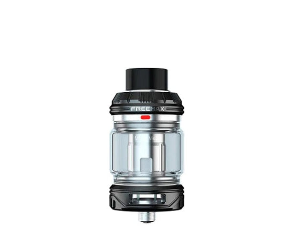 FreeMax Maxus Pro 3 vape tank with glass chamber and metal accents, designed for use with compatible vape devices.