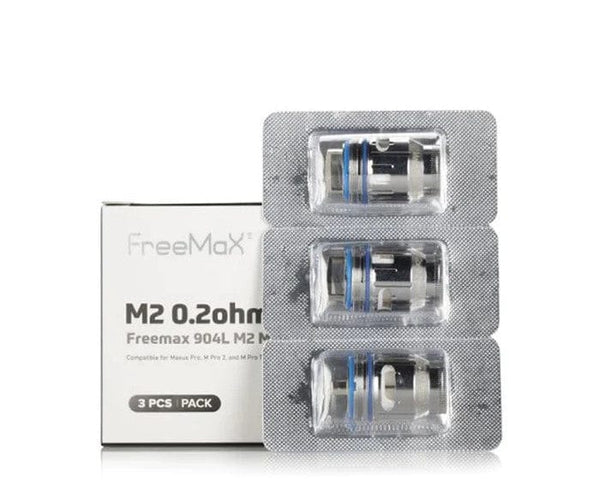 FreeMax Maxus Pro 904L M replacement coils for vape devices, showcasing the coil design and packaging.