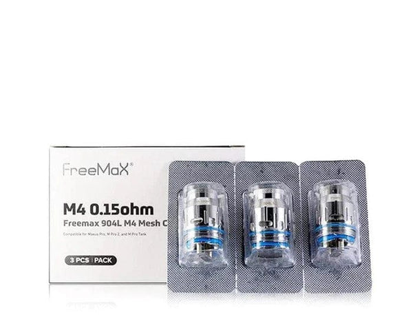 FreeMax Maxus Pro 904L M replacement coils for vape devices, showcasing the coil design and packaging.