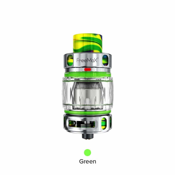 FreeMax Maxus Pro Sub-Ohm Tank vape part with glass chamber, adjustable airflow, and metal finish for enhanced vaping experience.