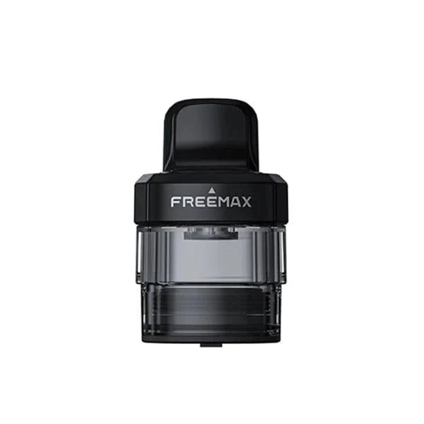 FreeMax Starlux replacement vape pods shown with transparent cartridge and black mouthpiece for the FreeMax Starlux device.