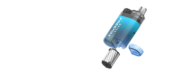 FreeMax Xfill Pod Kit hardware with sleek design and refillable pod system, ideal for vaping enthusiasts.