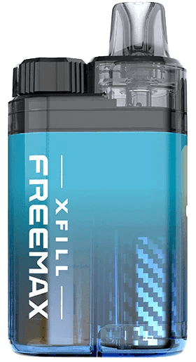 FreeMax Xfill Pod Kit hardware with sleek pod design and compact body, featuring adjustable airflow and easy refill system.