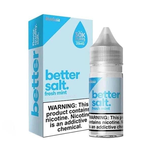 Vapetasia Fresh Mint SALT e-liquid bottle, 30mL, with mint flavor and salt nicotine, designed for vaping.