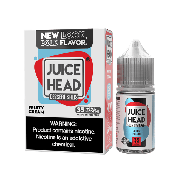 Fruity Cream Salt e-liquid by Juice Head in 30mL bottle, featuring a blend of fruity and creamy flavors for vaping.