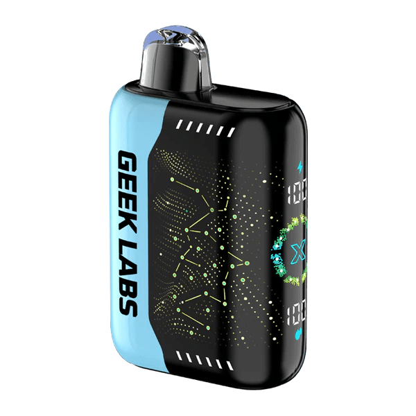 GEEK LABS Pulse X 50k NIXODINE disposable vape device with sleek design, powered by COVS, featuring a compact portable shape.