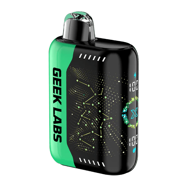 GEEK LABS Pulse X 50k NIXODINE disposable vape device with sleek design and branding, powered by COVS for long-lasting use.