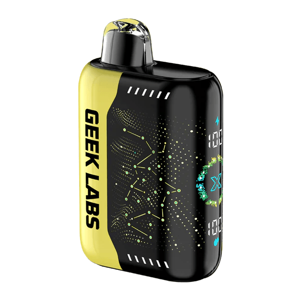 GEEK LABS Pulse X 50k NIXODINE disposable vape with sleek design and mouthpiece, powered by COVS technology.