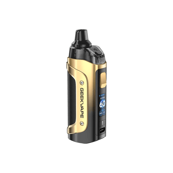 GeekVape Aegis Boost 3 60W pod kit, compact vaping device with adjustable wattage and durable design, shown with attached pod.