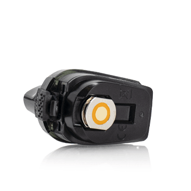GeekVape Aegis Boost replacement vape pods showing clear e-liquid chambers and mouthpiece for refillable vaping.