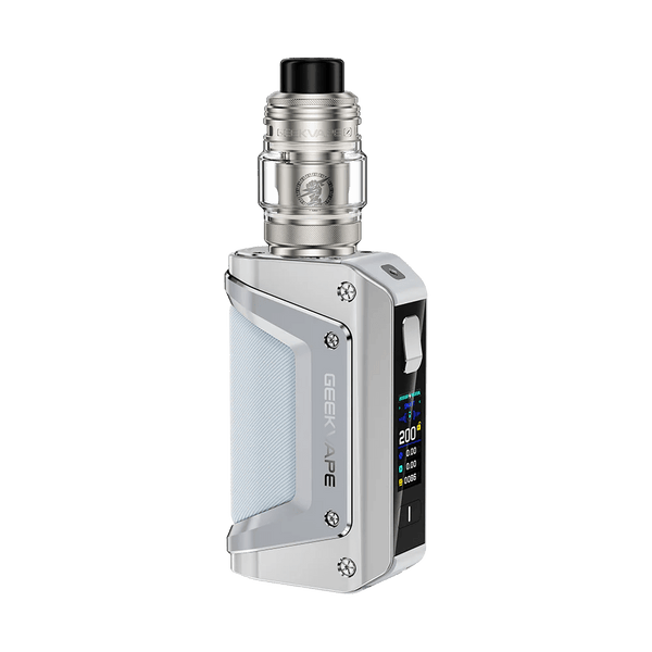 GeekVape Aegis Legend 3 starter kit with rugged hardware, featuring the mod, tank, and accessories in a durable design.