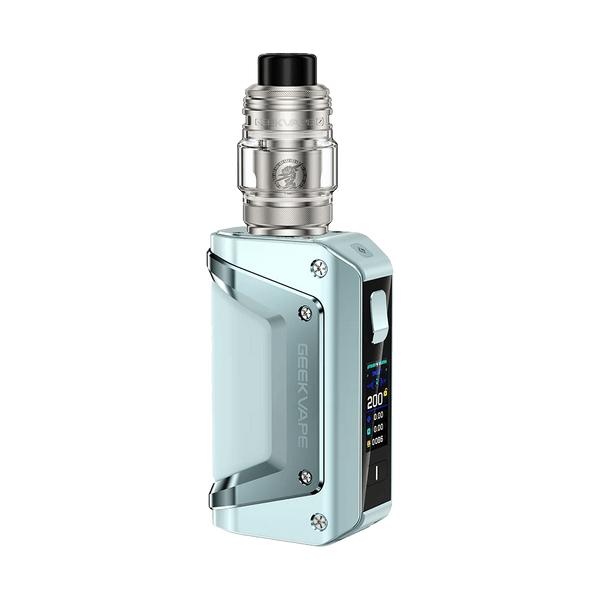 GeekVape Aegis Legend 3 starter kit with rugged hardware, featuring a mod, tank, and accessories for vaping enthusiasts.