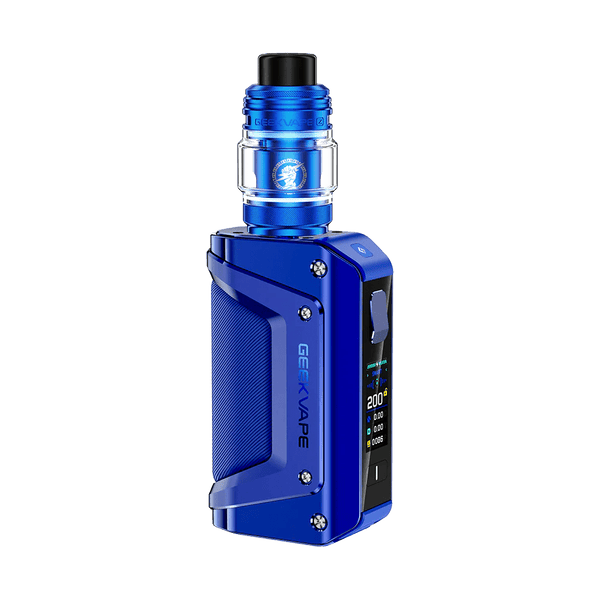 GeekVape Aegis Legend 3 starter kit with durable hardware, featuring the mod and included accessories in a sleek design.