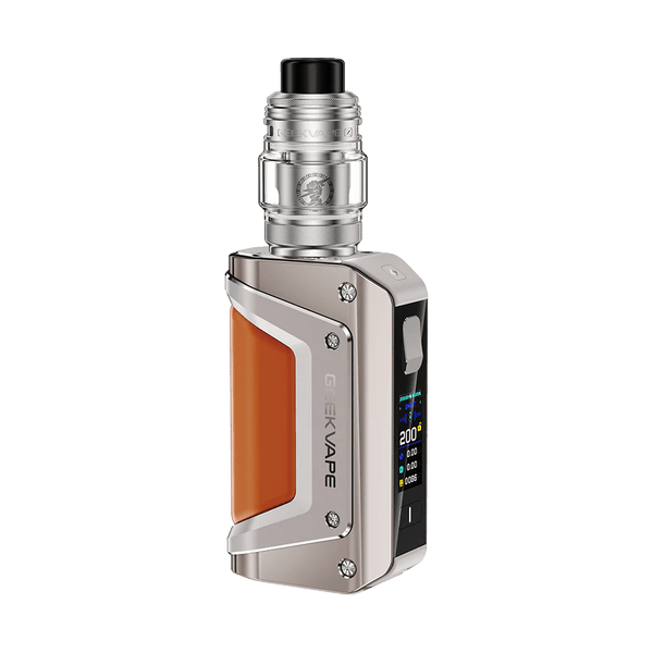 GeekVape Aegis Legend 3 starter kit featuring durable mod, tank, and accessories for vaping enthusiasts.