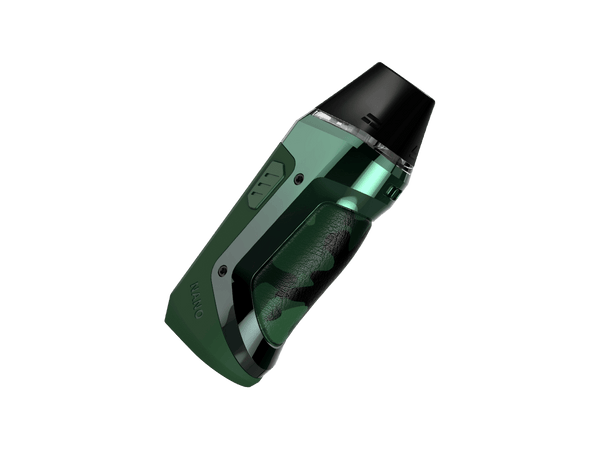 GeekVape Aegis Nano Pod System hardware device with compact design and textured grip, black color, and ergonomic shape.