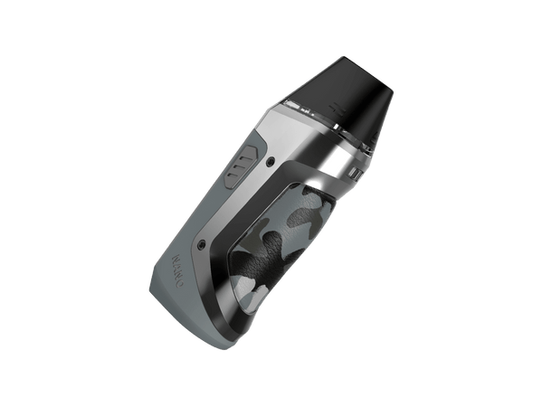 GeekVape Aegis Nano Pod System hardware with compact design and textured grip, featuring a sleek black finish.