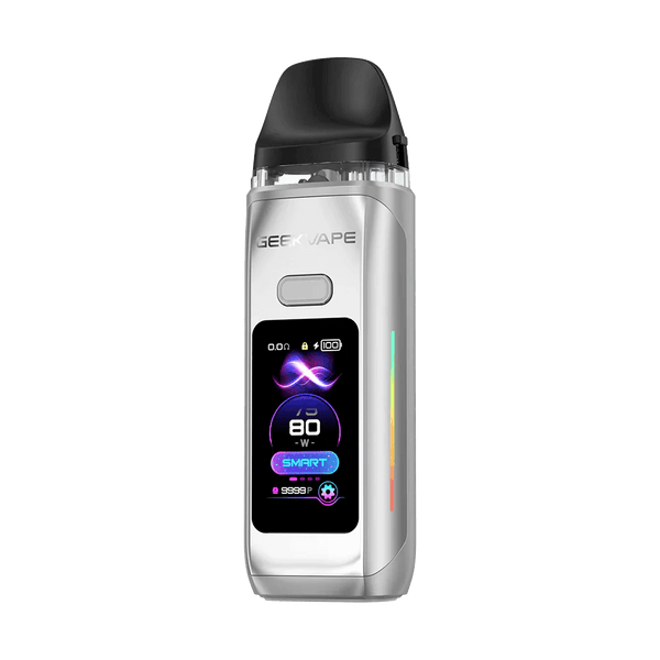 GeekVape Digi Max 80W Pod Mod Kit showing sleek black and silver hardware with adjustable wattage and compact design