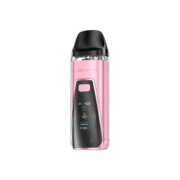 GeekVape Digi Pro 40W Pod Mod Kit showing compact hardware with adjustable wattage and ergonomic design.