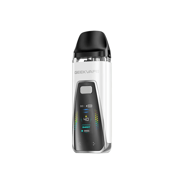 GeekVape Digi Pro 40W Pod Mod Kit showing compact hardware with adjustable wattage and ergonomic design.