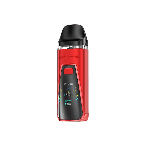 GeekVape Digi Pro 40W Pod Mod Kit showing compact hardware with adjustable wattage and sleek design.