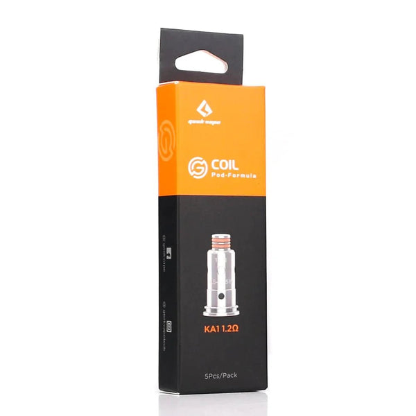 GeekVape G Series Mesh Coils for vape devices, showing close-up of coil design and packaging.