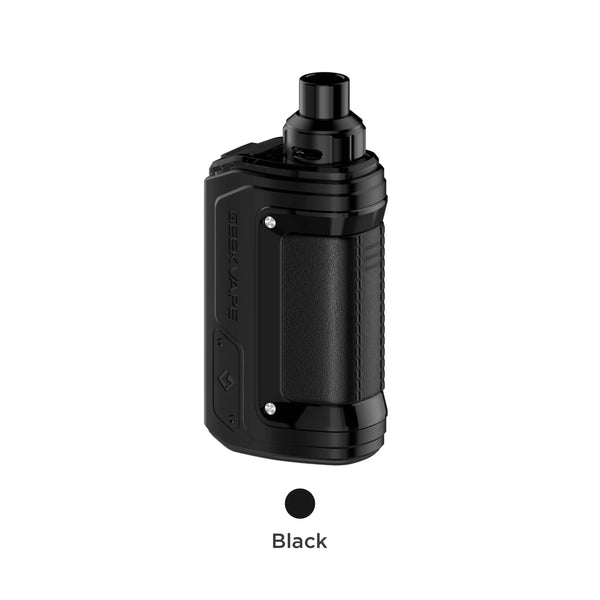 GeekVape H45 Aegis Hero 2 45W pod mod kit with sleek hardware design and compact build for vaping.