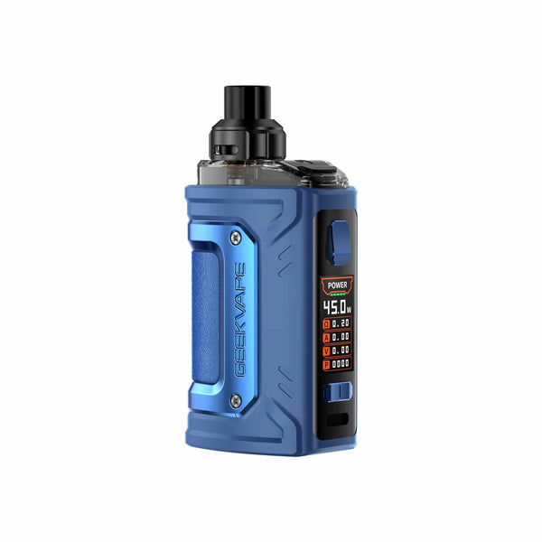 GeekVape H45 Classic Aegis Hero 2 Classic Pod Kit showing the compact device with pod and branding.