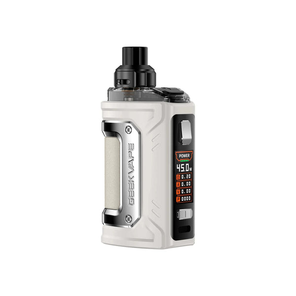 GeekVape H45 Classic Aegis Hero 2 Classic Pod Kit showing the compact device with a sleek design and replaceable pod.